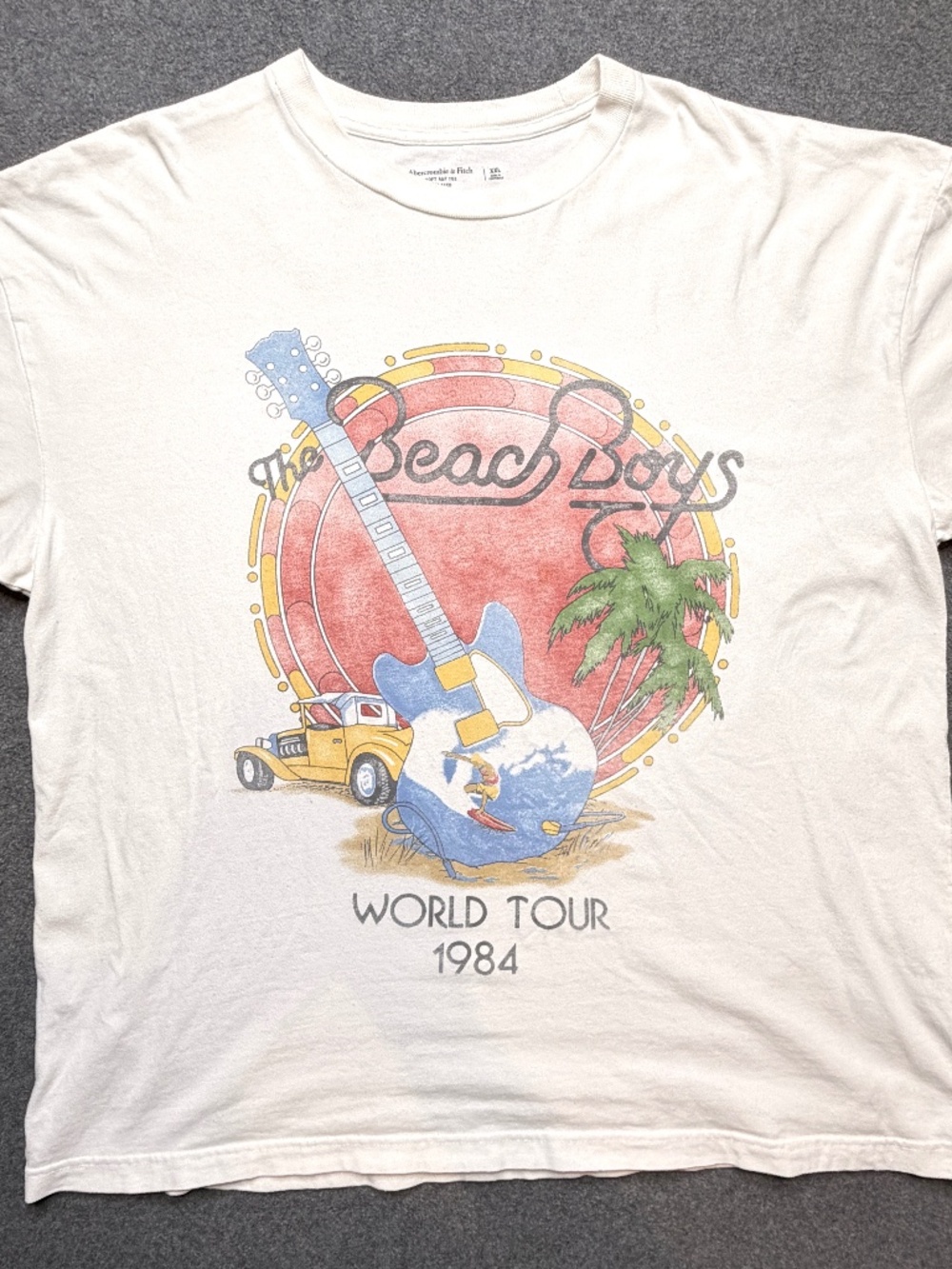 Abercrombie & Fitch 2022 The Beach Boys World Tour 1984 Graphic T-shirt Mens XXL